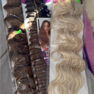 Premium Hair Extensions Set  also braiding hair